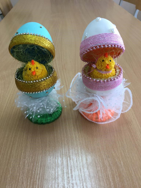 Пасхальные яйца из разных материалов